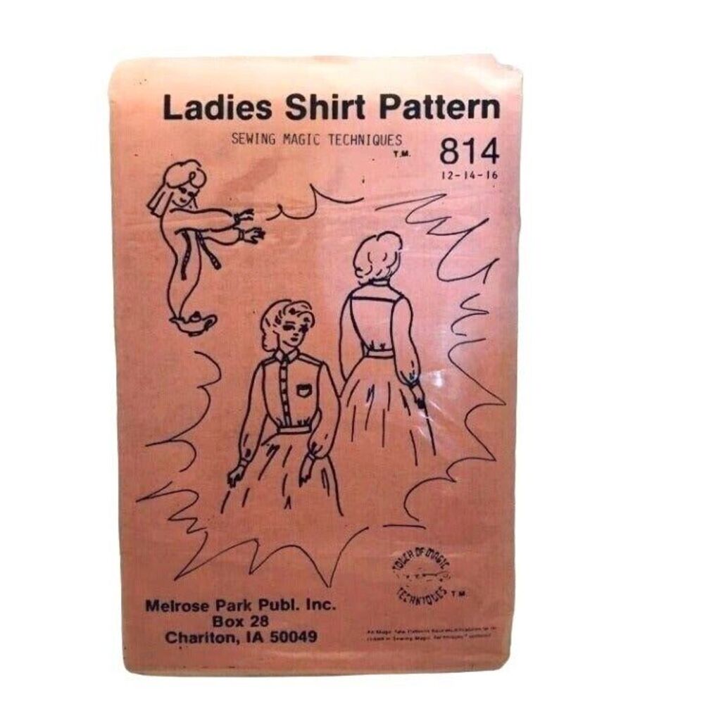 #2152 Ladies Shirt Pattern size 12-16 sewing pattern